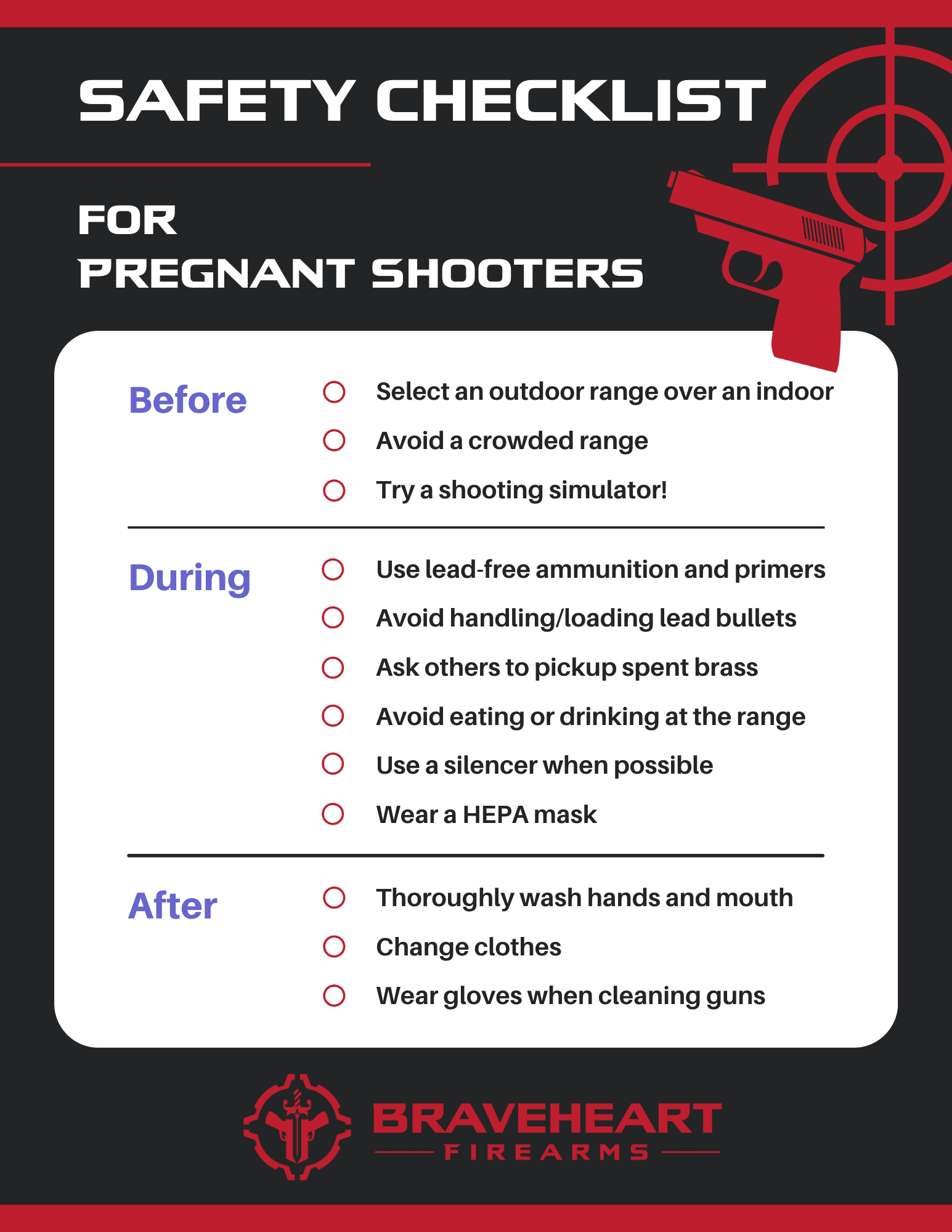 Can you shoot guns while pregnant? Braveheart Firearms